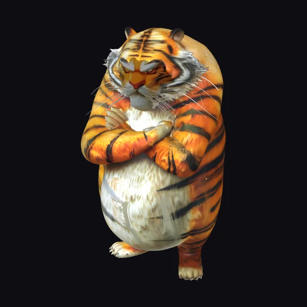 Chubby Tiger Character