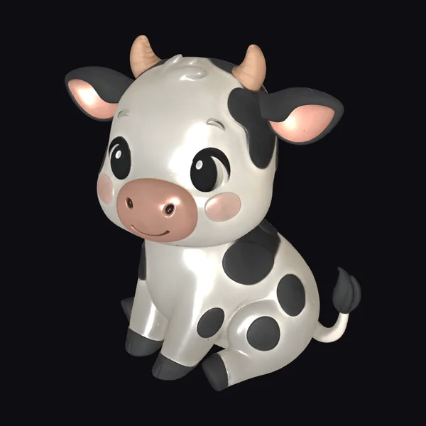 Cute Cartoon Cow