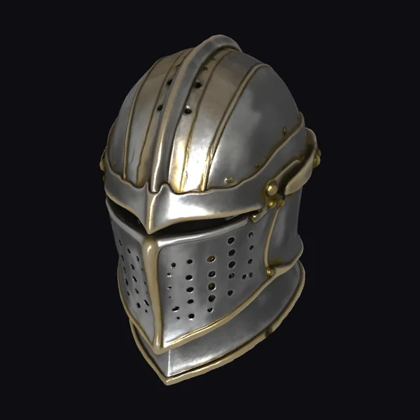 Golden Knight Helmet