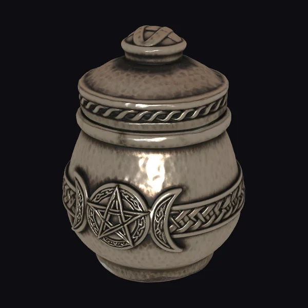 Bronze Pentacle Cauldron