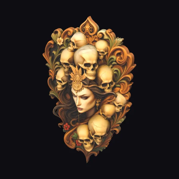 Empress of Skull Ornament