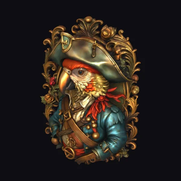 Pirate Parrot Portrait