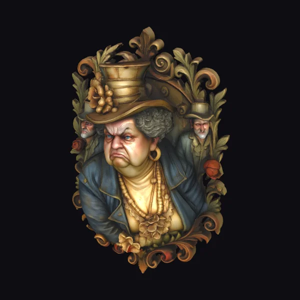 Victorian Elegant Lady Portrait