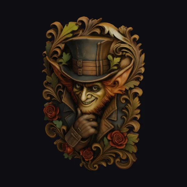 Cunning Leprechaun Carving