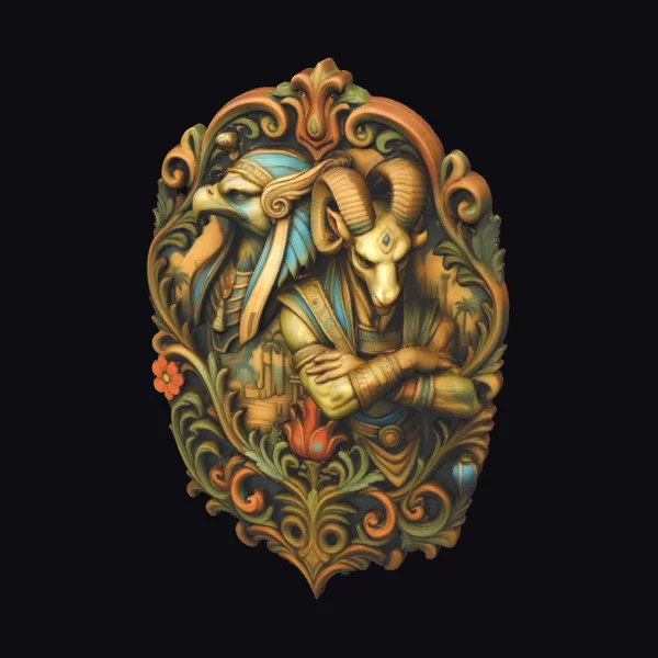 Egyptian God Hybrid Relief