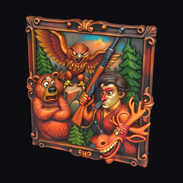 Wilderness Hunter Plaque