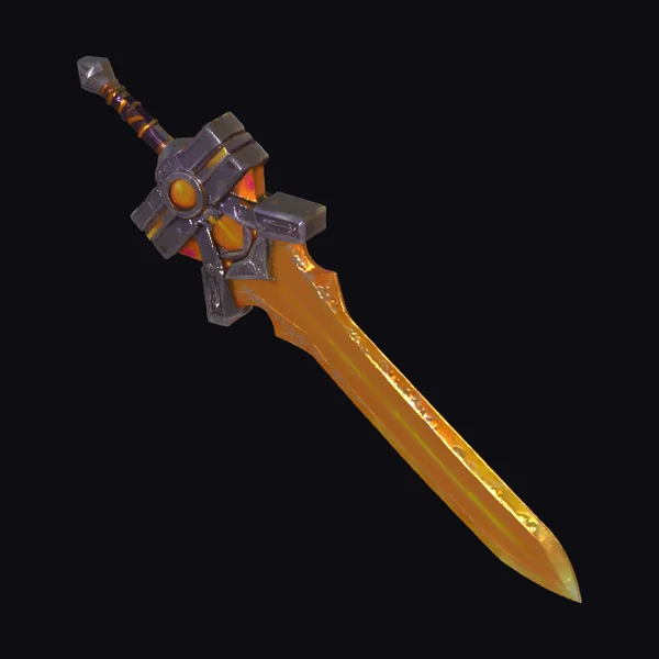 Futuristic Gold Sword
