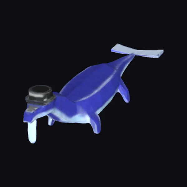 Blue Dinosaur Water Bottle