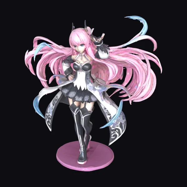 Anime Pink Hair Warrior
