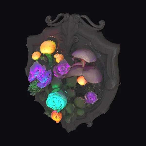Glowing Succulent Shield
