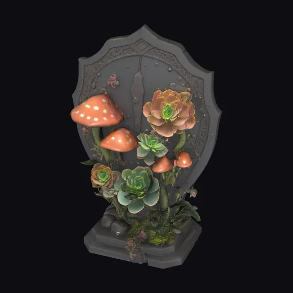 Bioluminescent Succulent Shield