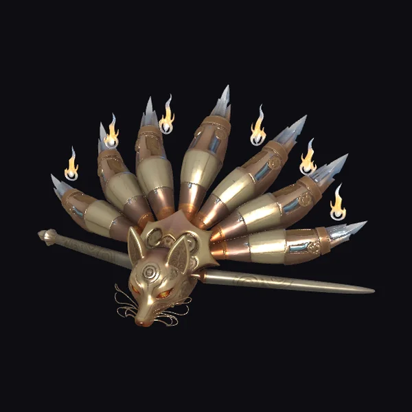 Flame Forged Dragon Fan