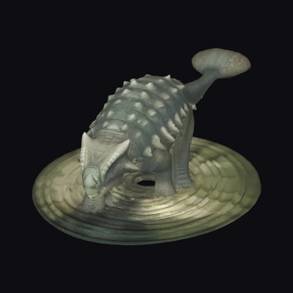 Ankylosaurus on Round Base