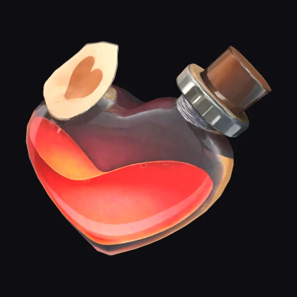 Heart Shaped Bottle with Cork