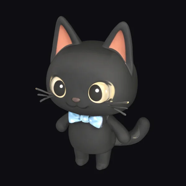 Black Cat Figurine