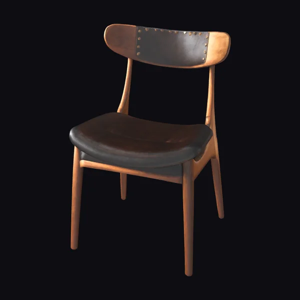 Wooden Leather Chair