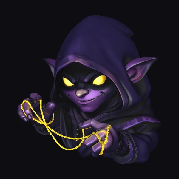 Purple Hooded Mischief Maker