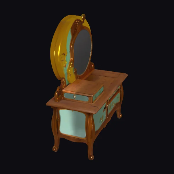 Ornate Wooden Dressing Table