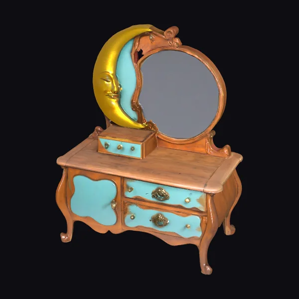 Moonlit Dresser with Mirror