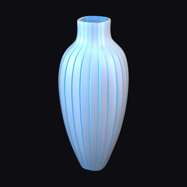 Futuristic Blue Vase