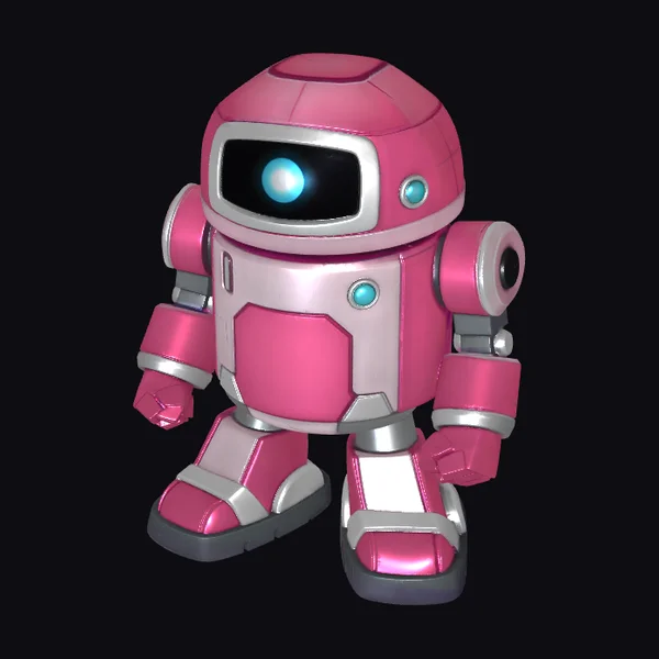 Pink Robot Character