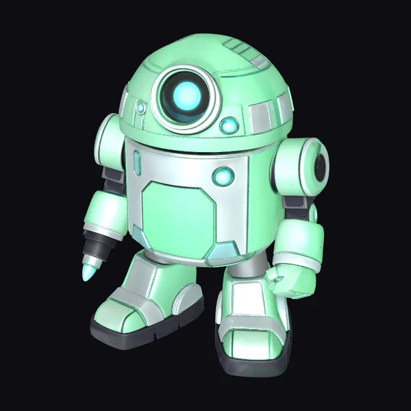 Mint Green Robot