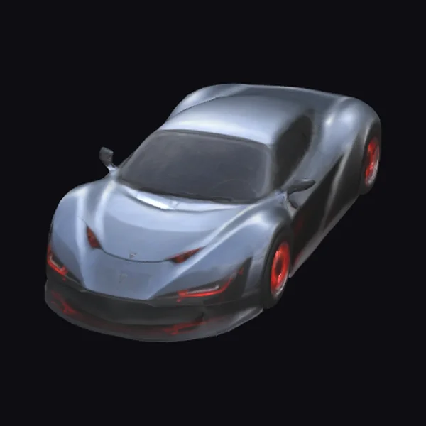 Sleek Gray Sports Car