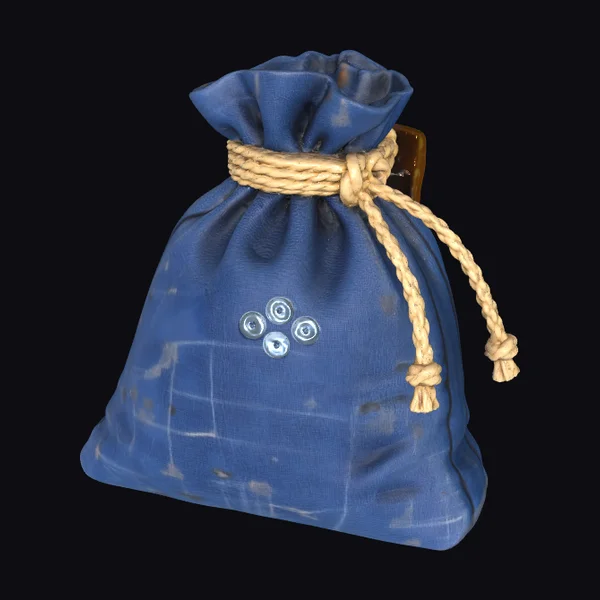 Blue Cloth Pouch