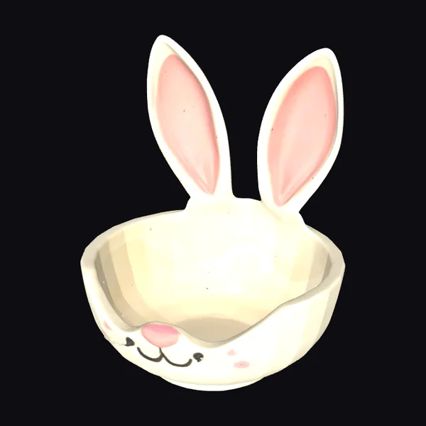 Easter Bunny Ceramic Bowl