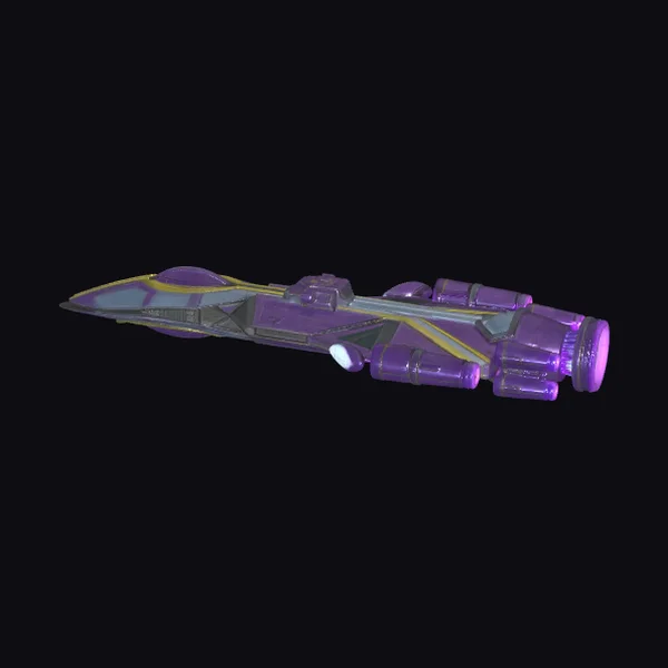 Purple Sci-Fi Spaceship