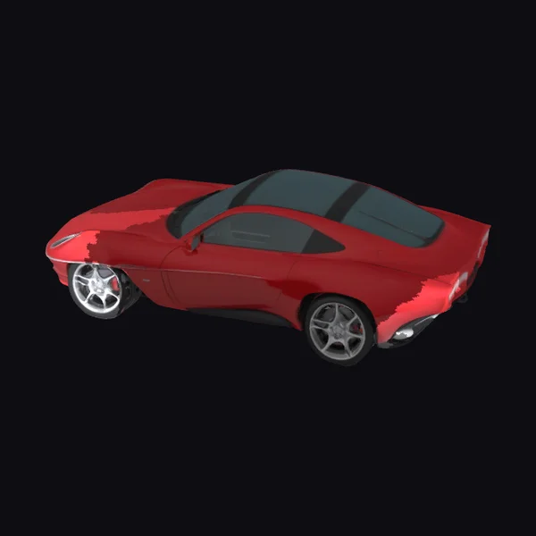 Red Sports Car Side