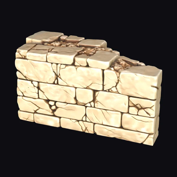 Flat Wall Section Ruins