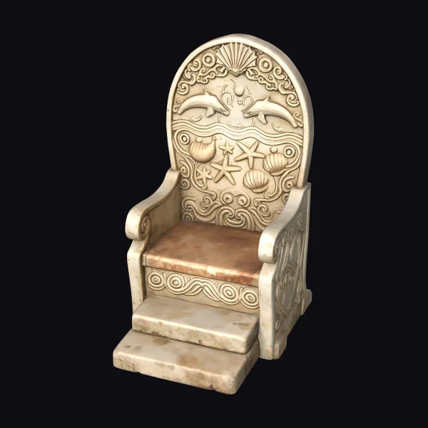 Dolphin Shell Throne