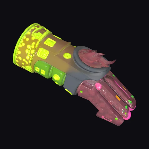 Futuristic Gauntlet with Bolts