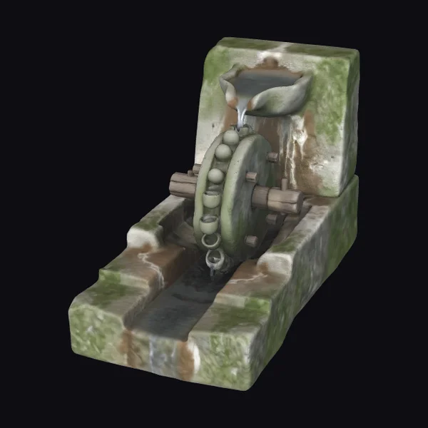 Ancient Waterwheel Fountain