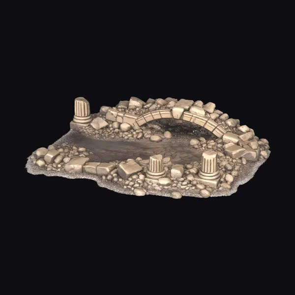 Ancient Collapsed Arch Ruins