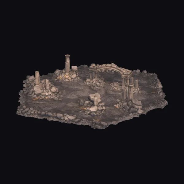 Ancient Ruins 6x6 Tile