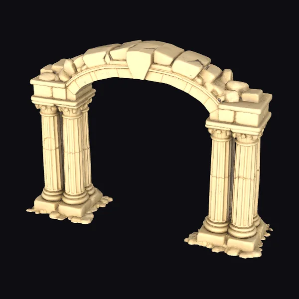 Ancient Stone Arch Ruins