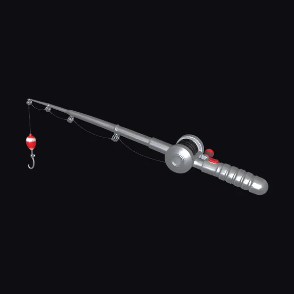 Silver Fishing Rod