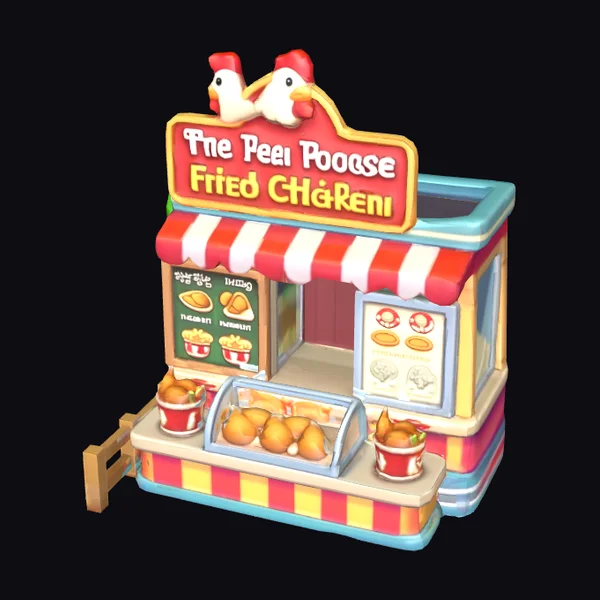Fried Chicken Food Cart
