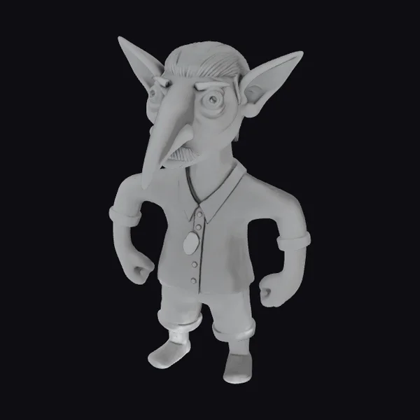 Cartoonish Elf Character