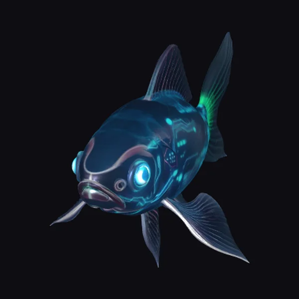 Glowing Cyber Koi Fish