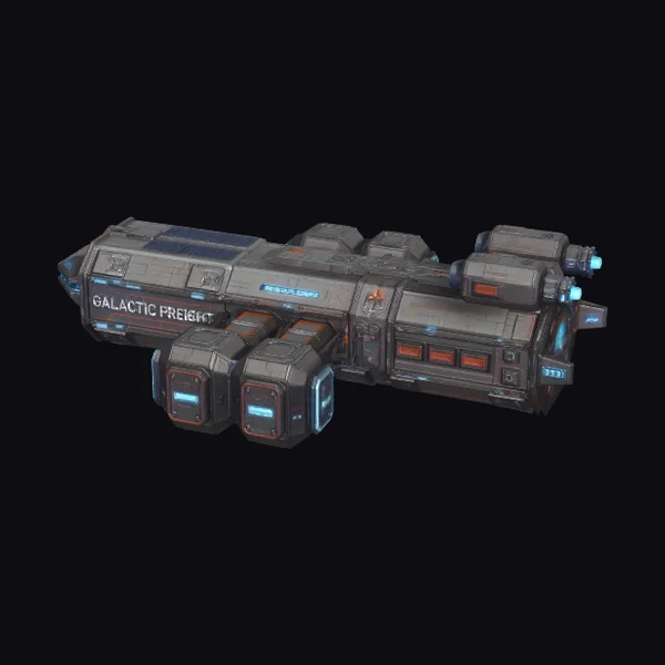 Space Freight Ship Model