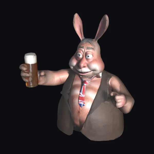 Rabbit in Brown Suit