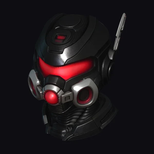 Cybernetic Helmet Head
