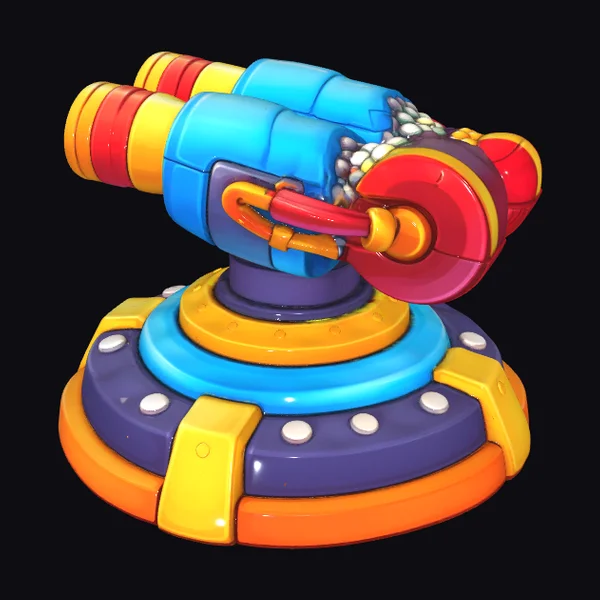 Colorful Toy Turret