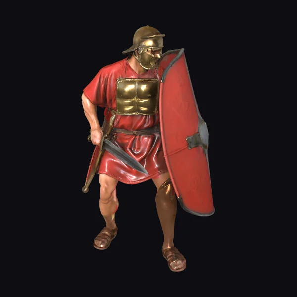 Roman Warrior with Shield