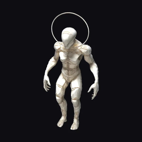 Humanoid Golem Sculpture