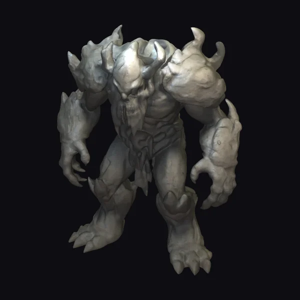 Gray Stone Golem Creature