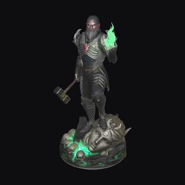 Knight with Glowing Magic